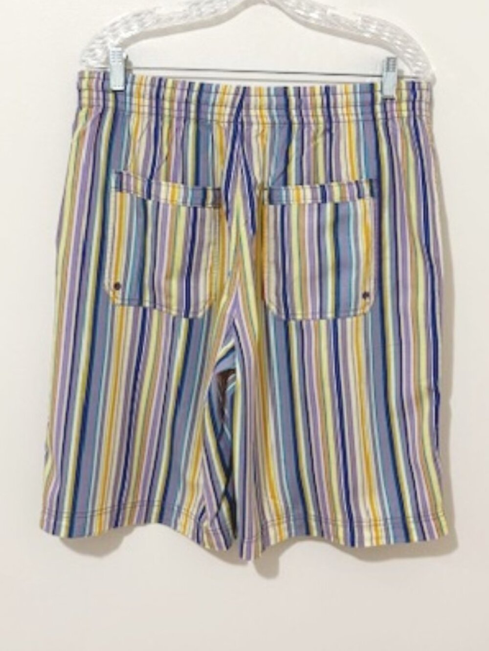 Free People Saylor Poplin Stripe Shorts Coastal Beach Boho Size M NWOT - Picture 3 of 4